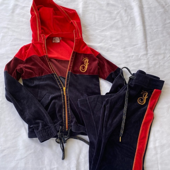 Juicy Couture Pants - Juicy Couture Tracksuit Small Pants Jacket VELOUR